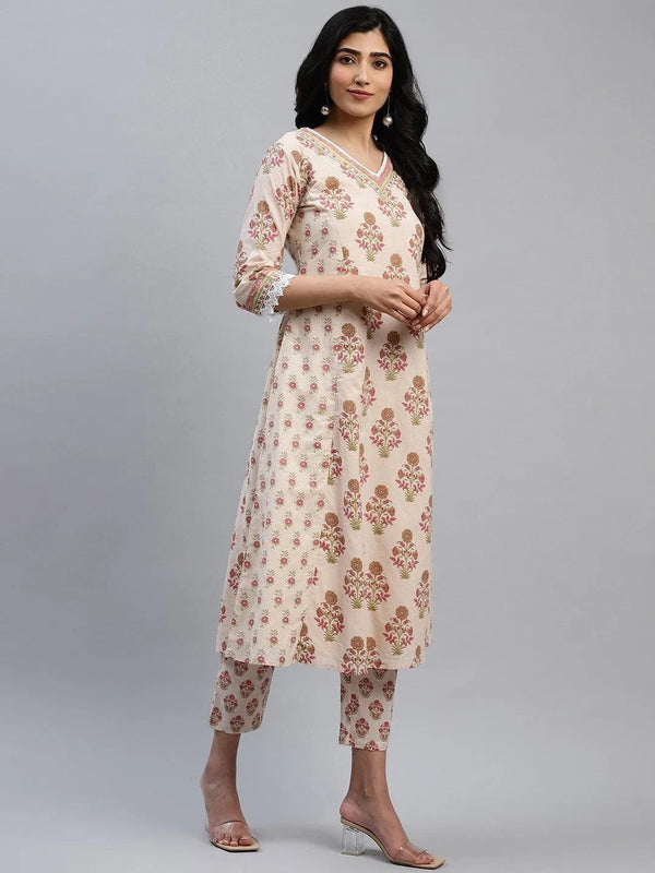 Multicoloured Printed Cotton Kurta - Jashvi