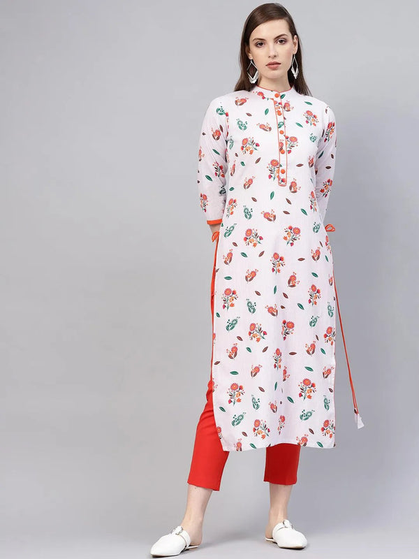 Multicoloured Printed Cotton Kurta - Jashvi