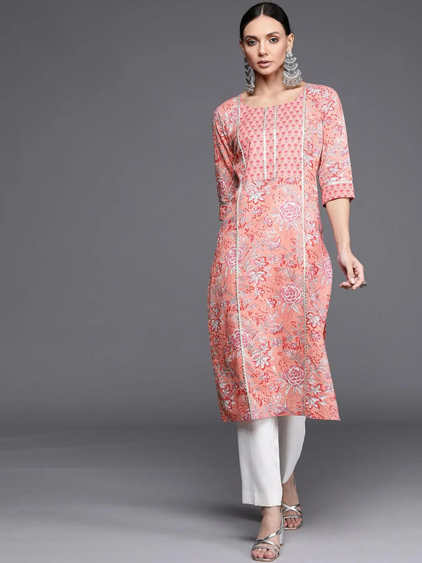 Multicoloured Printed Cotton Kurta - Jashvi