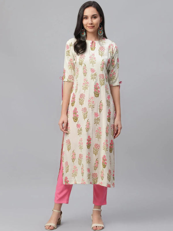 Multicoloured Printed Rayon Kurta - Jashvi