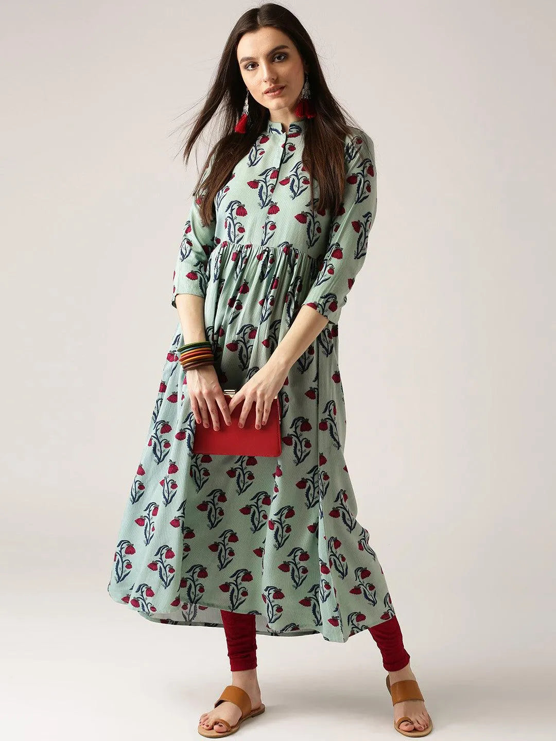 Multicoloured Printed Rayon Kurta - Jashvi