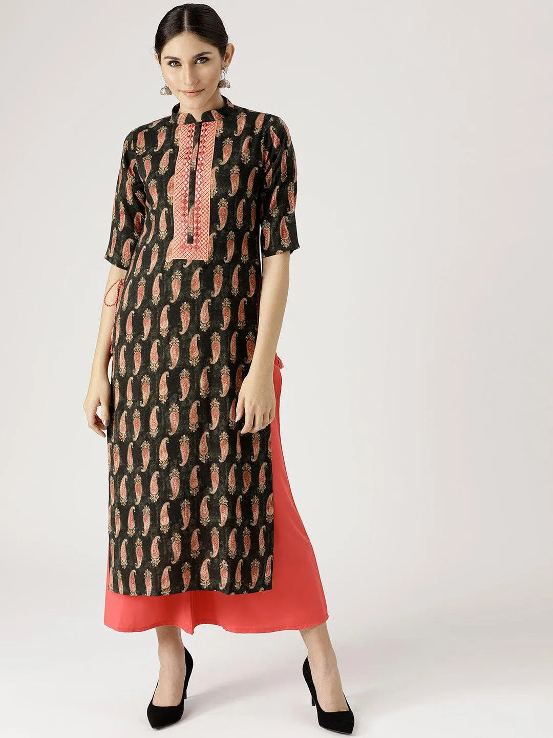 Multicoloured Printed Rayon Kurta Set - Jashvi