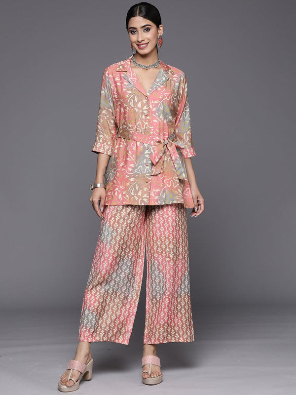 Multi Printed Silk Blend Co-Ords - Jashvi