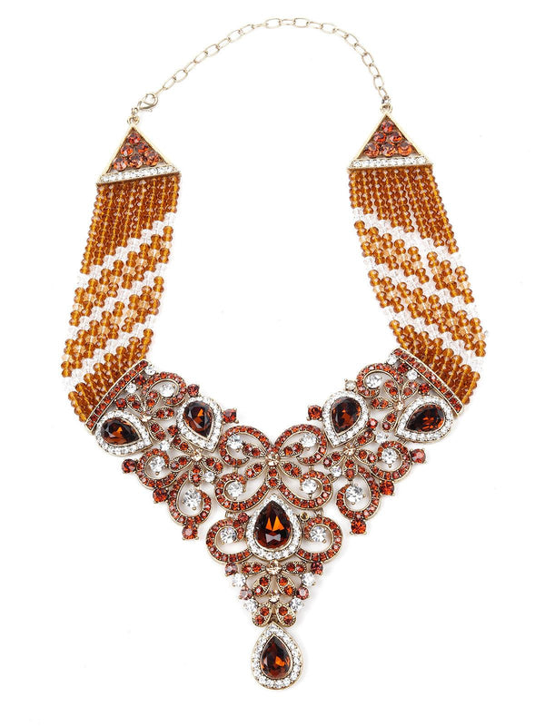 Women's Multicoloured Stones And Kundan Set - Odette