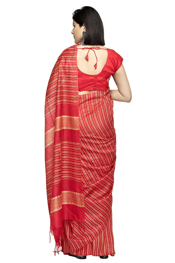 Women's Bhagalpuri Silk Sarees With Blouse Mfsaree_013 - Moeza