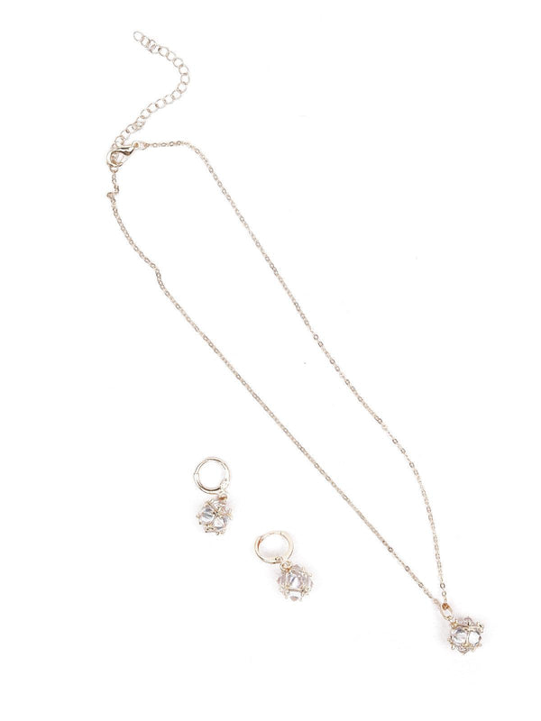 Women's Pendant Necklace Set-Gold - Odette