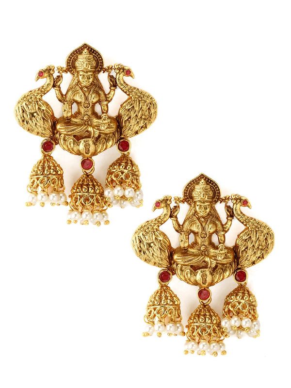 Rubans Gold-Plated Classic Jhumka