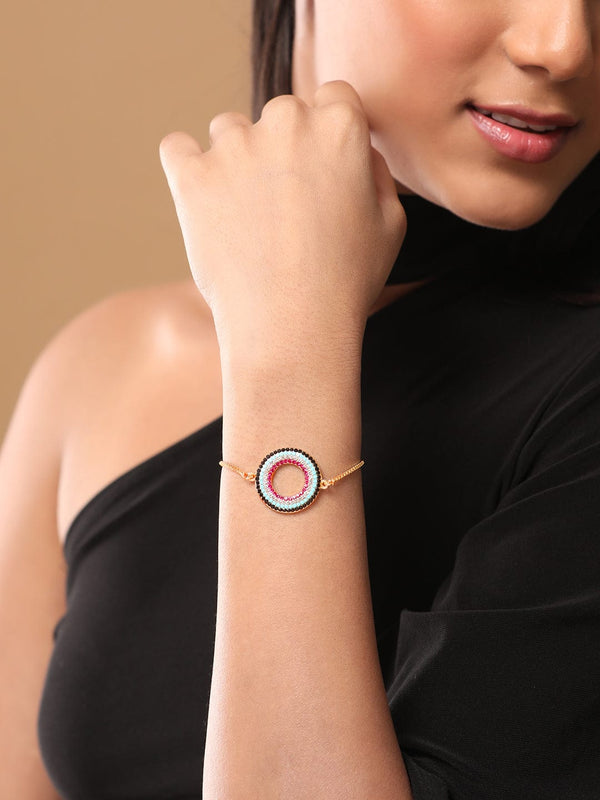 Rubans Voguish Circle Of Life Multicolor Adjustable Bracelet