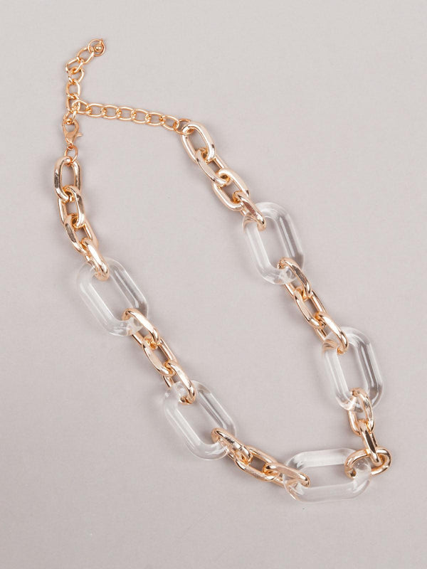 Women's Stylish Chain Choker Neck Piece - Odette