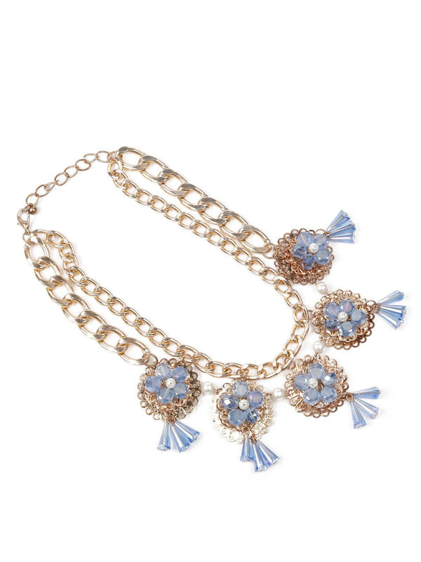 Women's Stylish Faux Pearls Choker Neckpiece - Odette