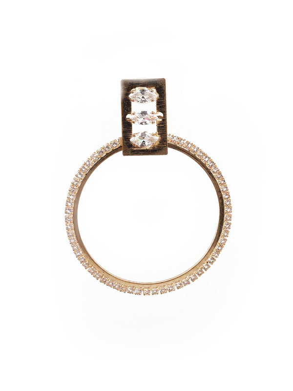 Women's Sunshine Gold Color Hoop Earrings - Odette