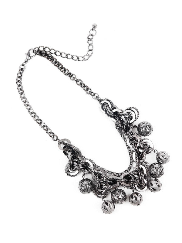 Women's Western Black Choker Necklace - Odette