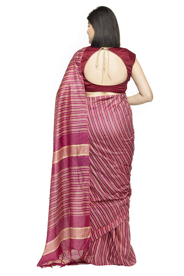 Women's Bhagalpuri Silk Sarees With Blouse Mfsaree_001 - Moeza