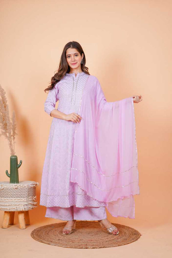 Women's Kurta And Palazzo Set Rayon - Noz2Toz