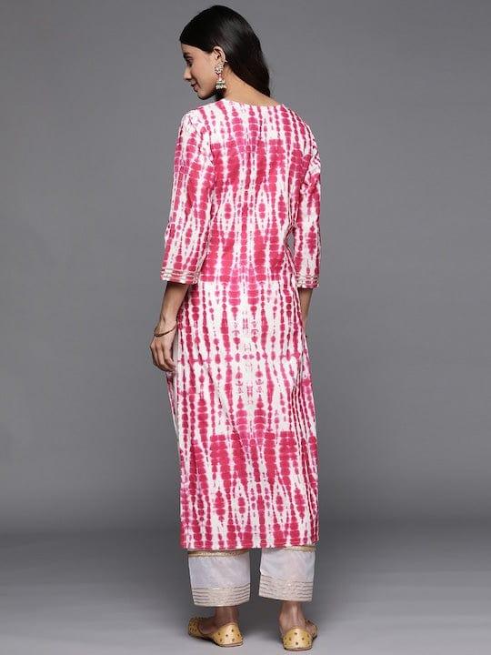 Varanga Women Dyed Gotta Patti Kurta - Indiakreations