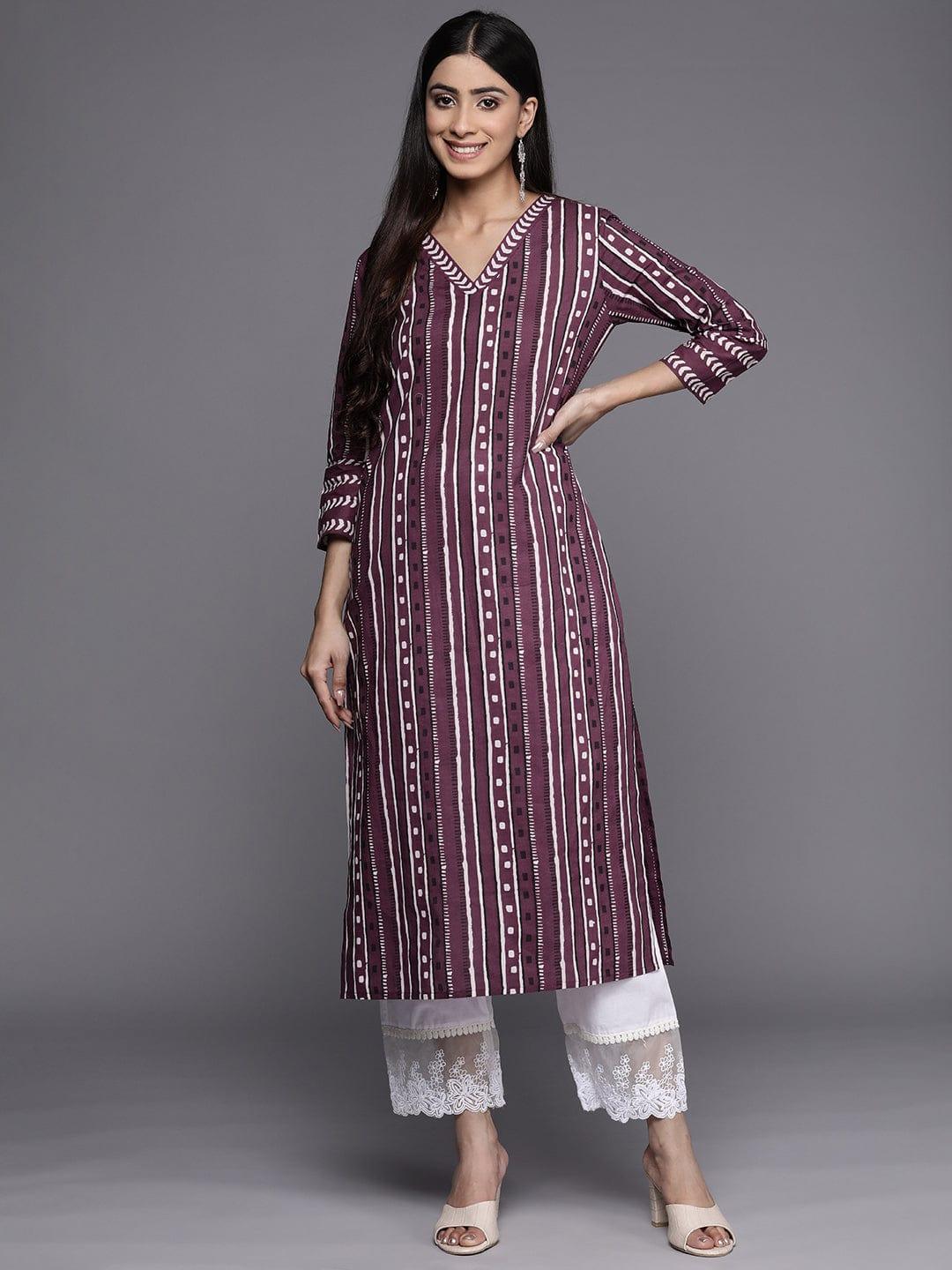 Varanga Geometric Printed Kurta - Indiakreations