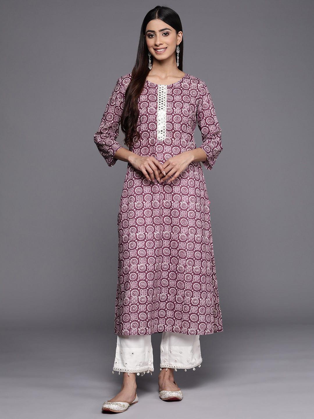 Varanga Geometric Printed Kurta - Indiakreations