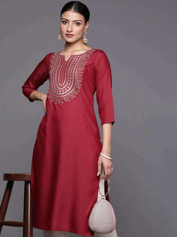 Varanga Women Ethnic Motifs Embroidered Gotta Patti Kurta - Indiakreations