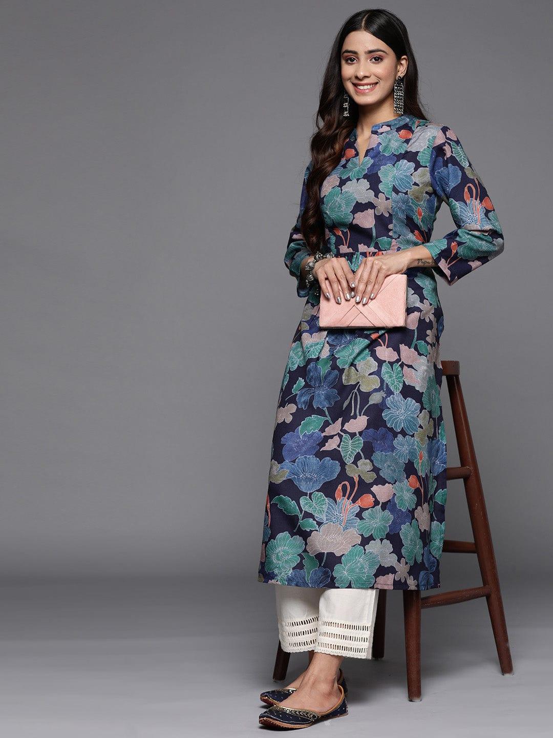 Varanga Women Floral Printed Kurta - Indiakreations