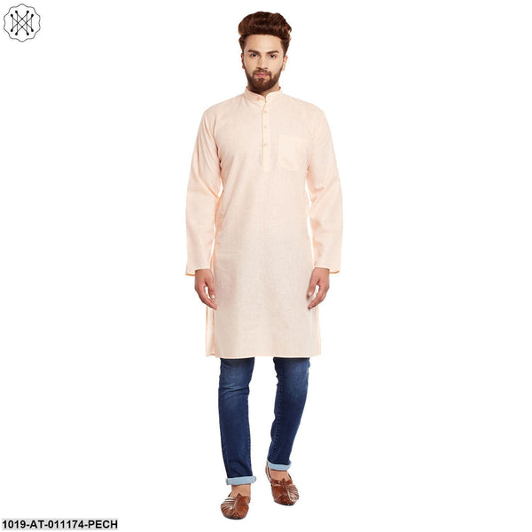 Men's Cotton Linen Kurta - Sojanya