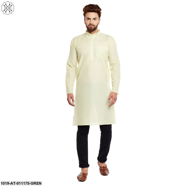 Men's Cotton Linen Kurta - Sojanya