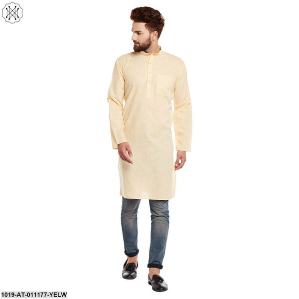 Men's Cotton Linen Kurta - Sojanya