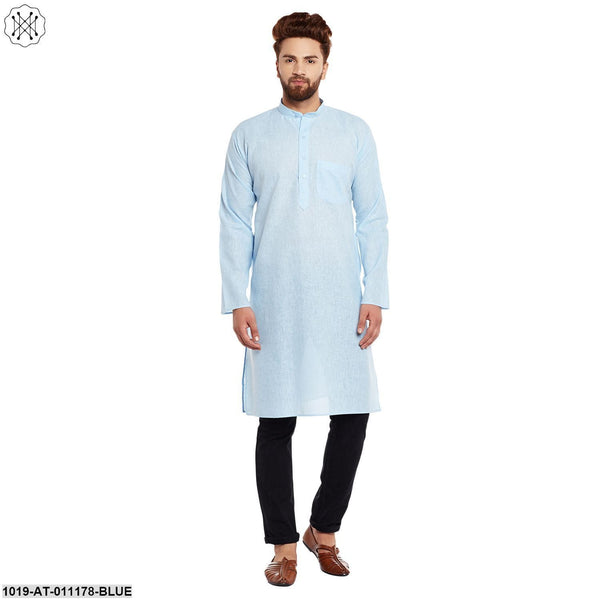 Men's Cotton Linen Kurta - Sojanya