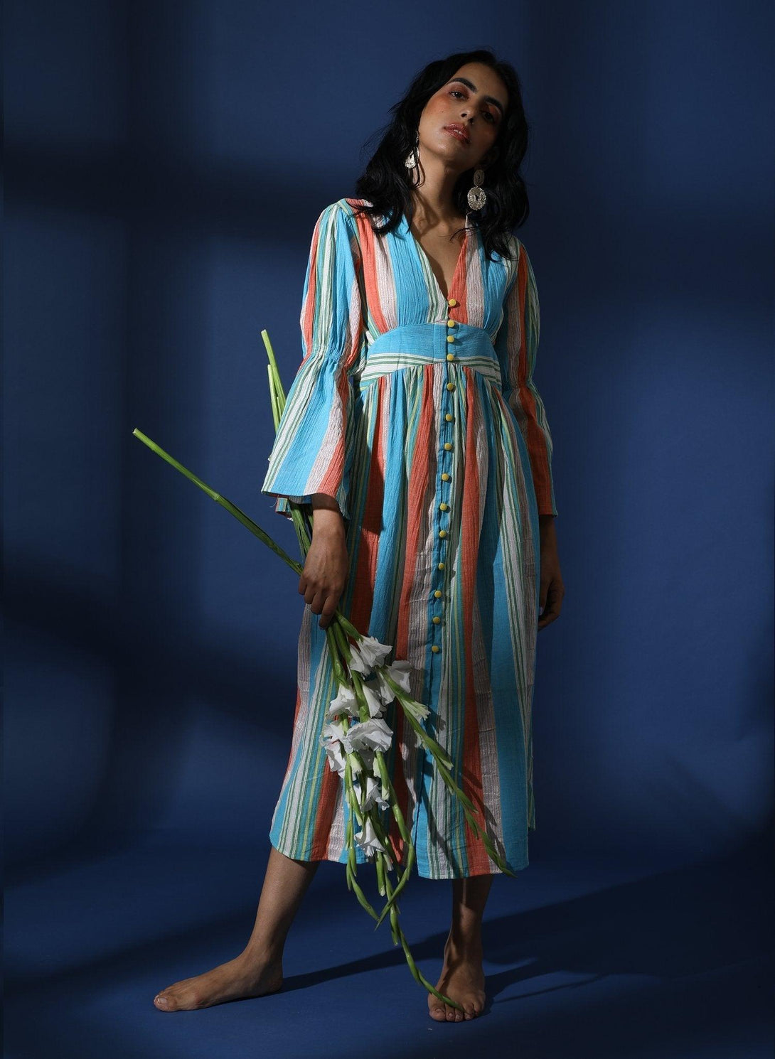 Women's Wildflower Midi Dress - The Burnt Soul - Indiakreations