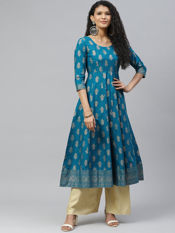 Women's Cotton Stylish Anarkali Kurta - Noz2Toz