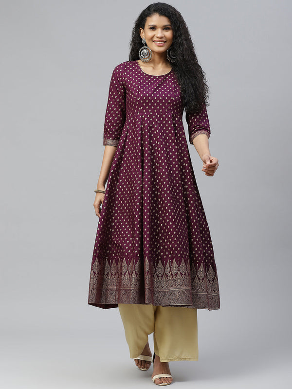 Women's Cotton Stylish Anarkali Kurta - Noz2Toz