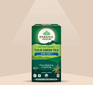 Tulsi Green Tea Earl Grey 25 Infusion Bag - Organic India