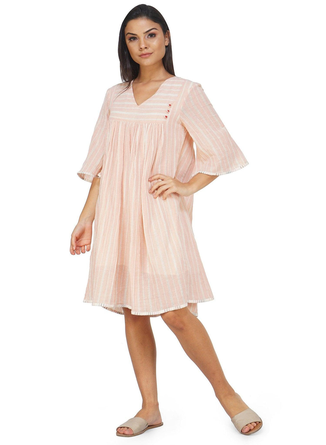 Women's Rhubarb Bell Dress - The Burnt Soul - Indiakreations