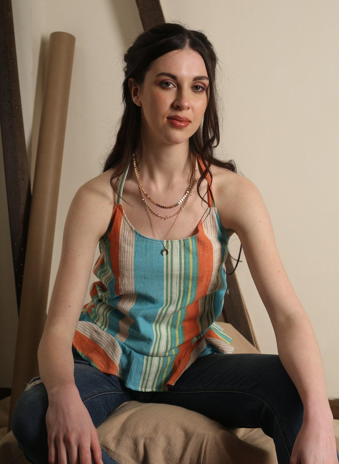 Women's Wildflower Noodle Strap Top - The Burnt Soul - Indiakreations