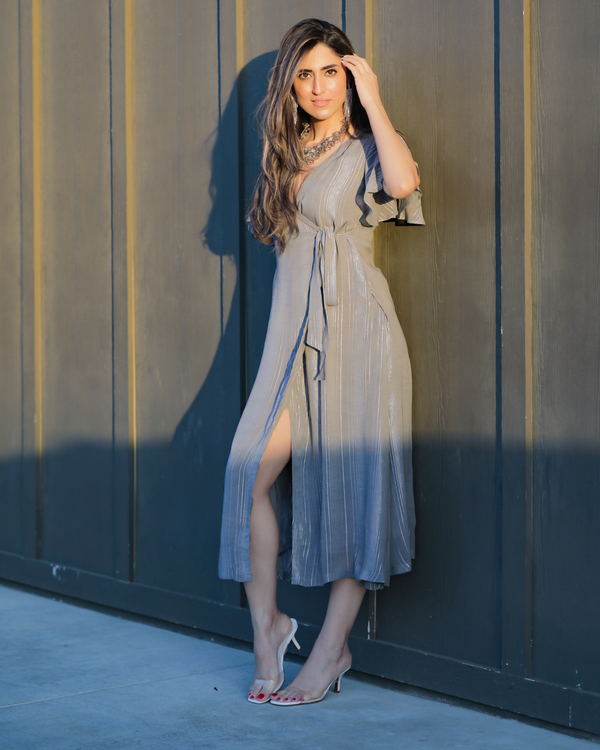 EVENING DOVE LUREX DRESS | Rescue