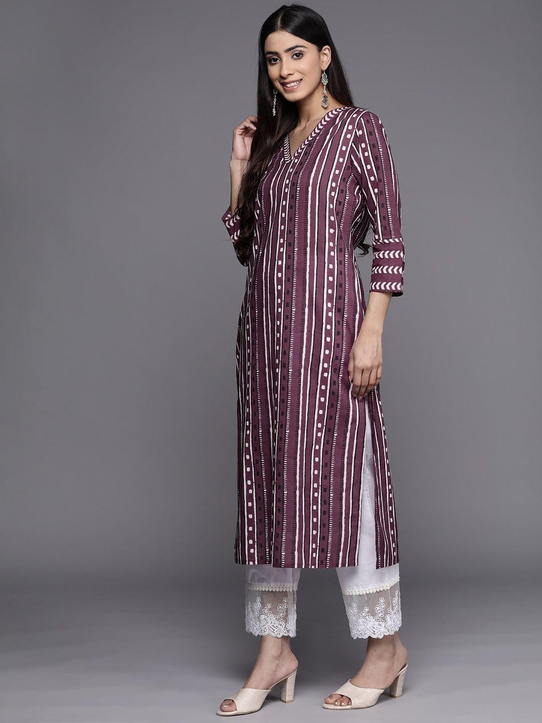 Varanga Geometric Printed Kurta - Indiakreations