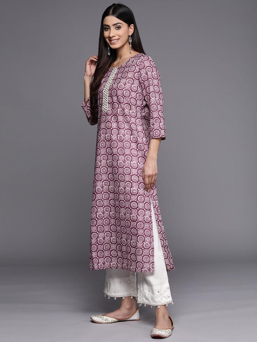 Varanga Geometric Printed Kurta - Indiakreations