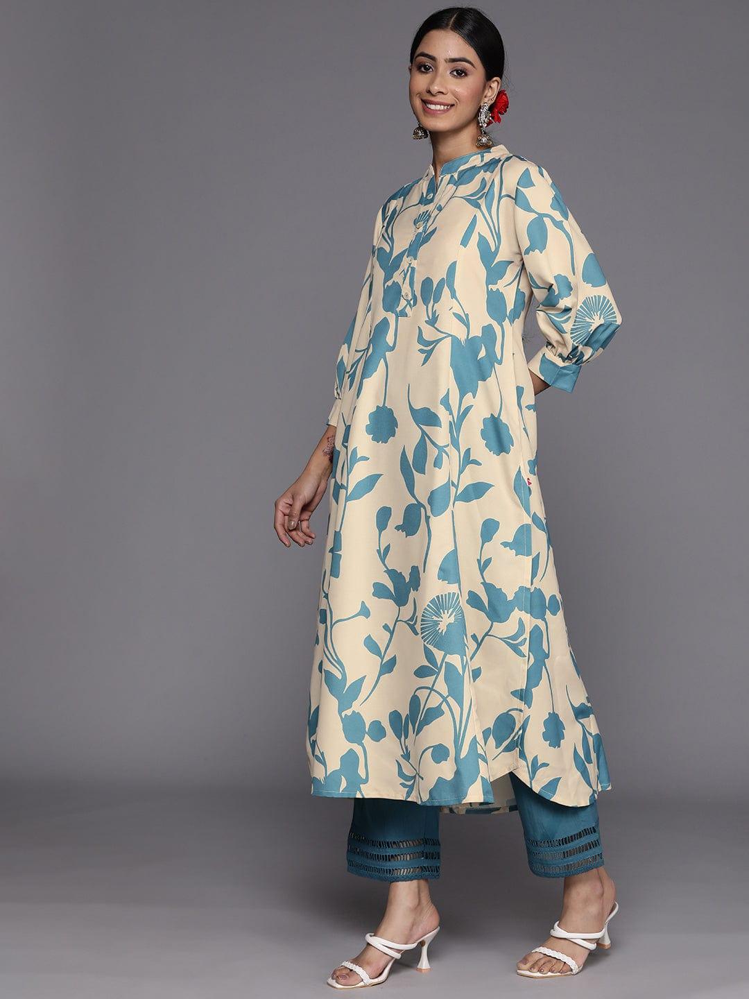 Varanga Women Floral Printed A-Line Kurta - Indiakreations