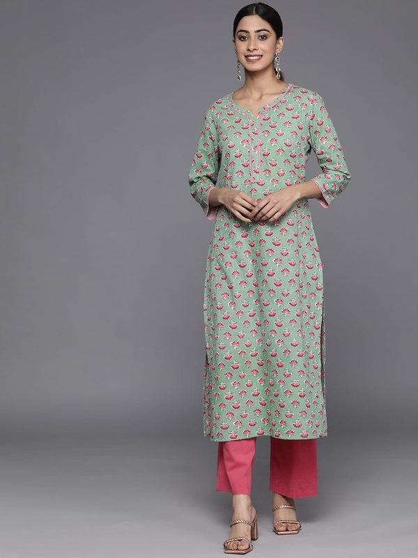 Varanga Women Floral Printed Straight Kurta - Indiakreations