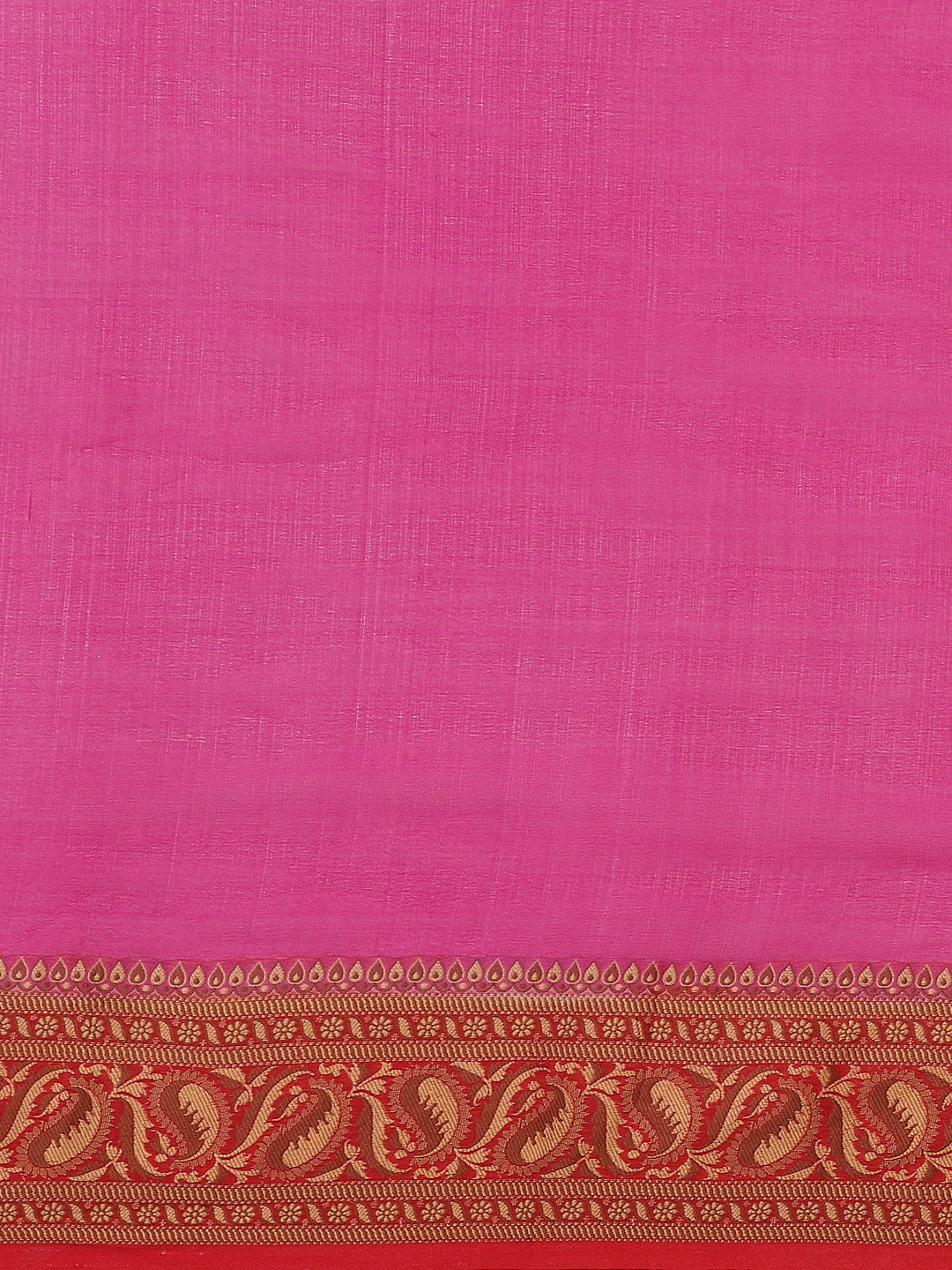 Women's Pure Chiffon Silk Aachal Border Saree - Varanasi - Indiakreations