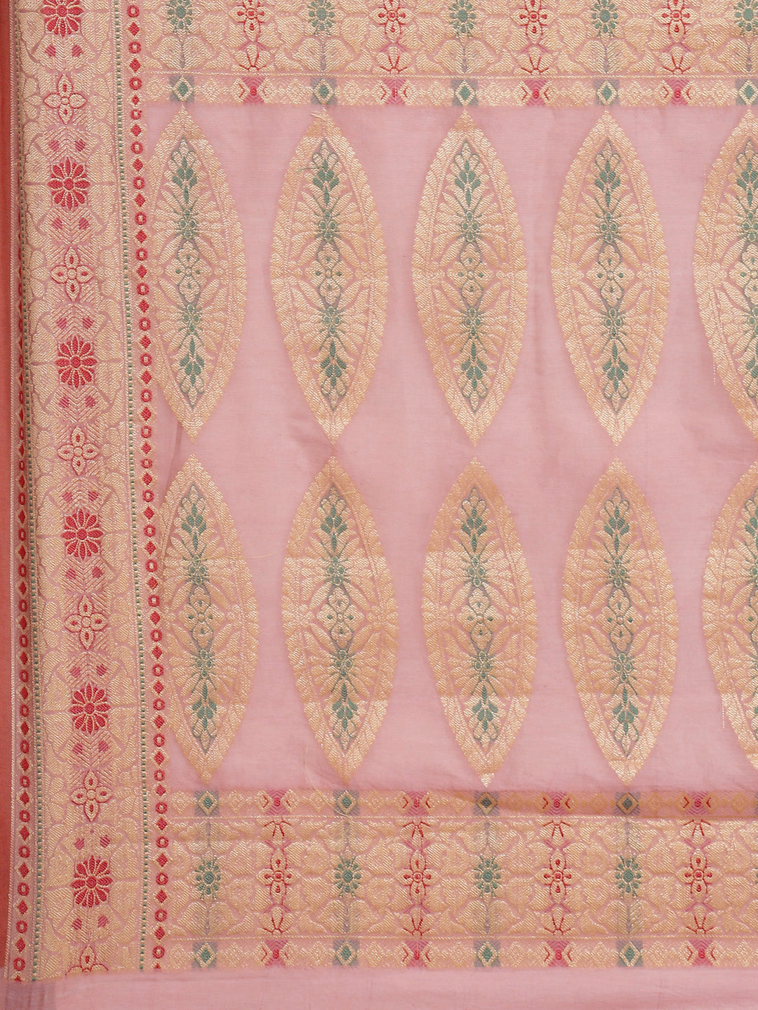 Women's Pure Cotton Silk Blended Saree - Varanasi - Indiakreations