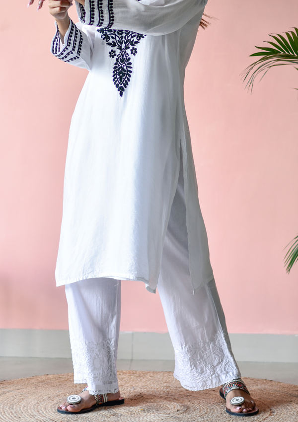 Alizeh Cotton Straight Palazzo