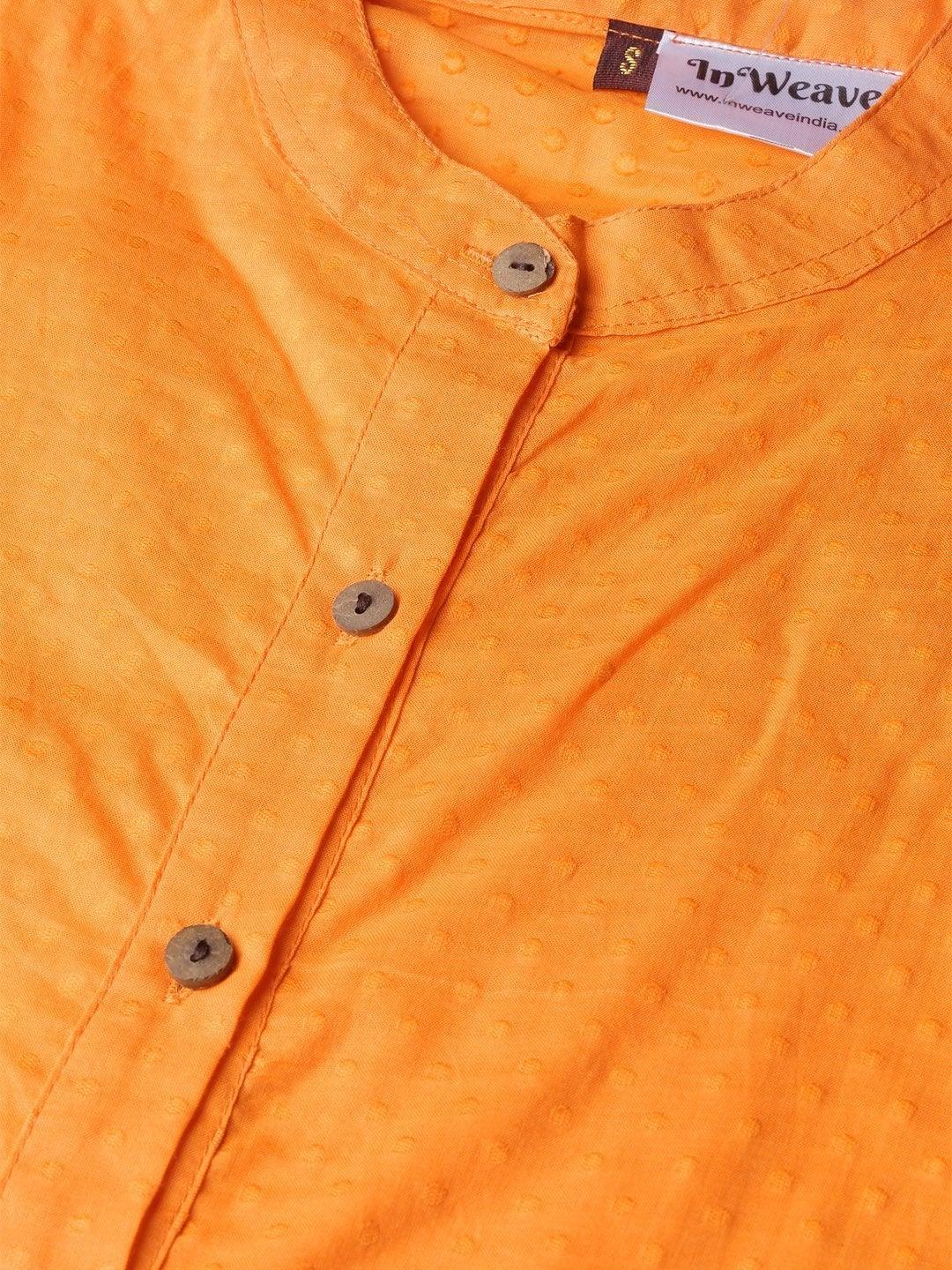 Women's Orange Top - InWeave - Indiakreations