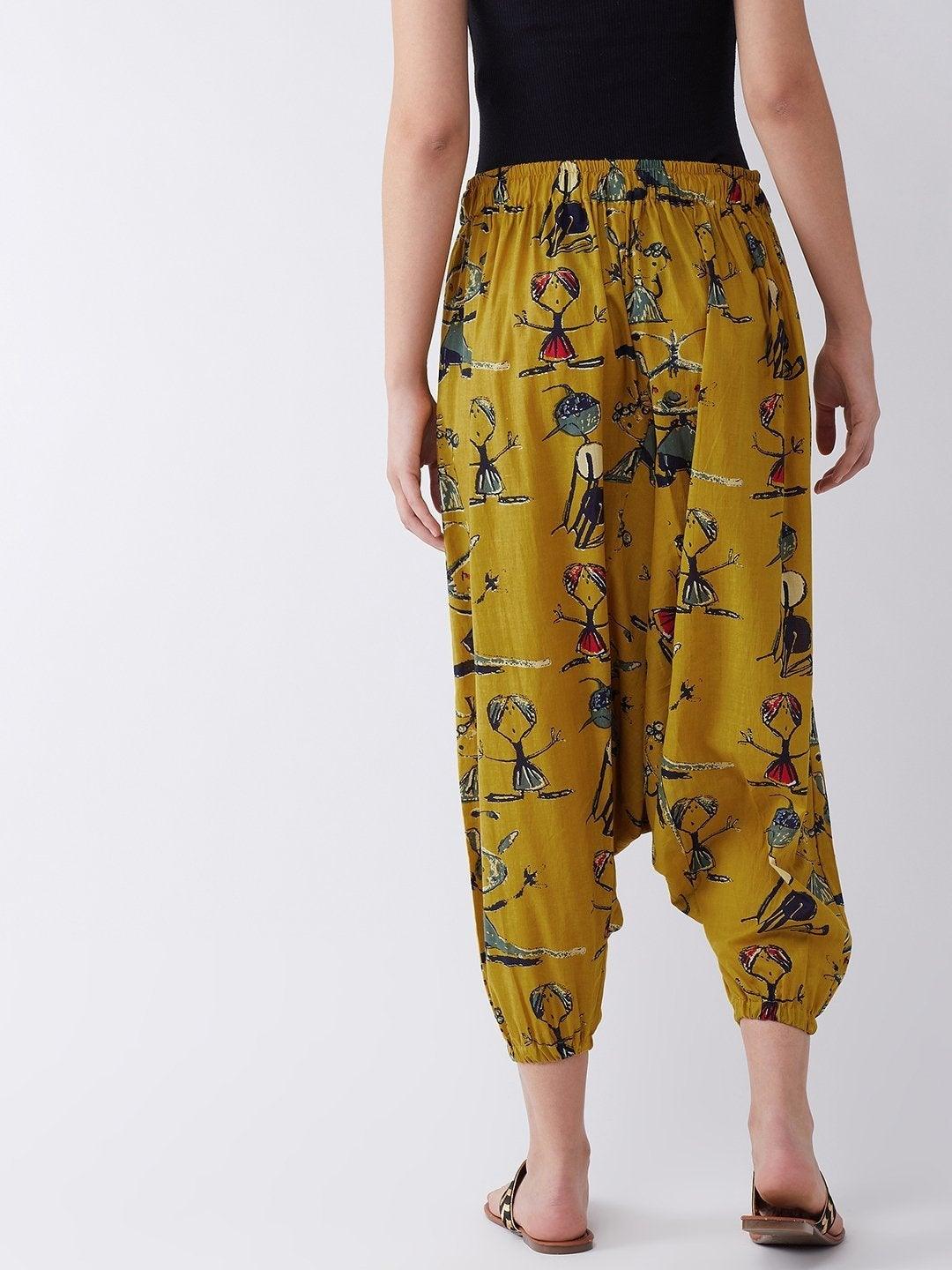 Women's Quirky Harem Pant - InWeave - Indiakreations