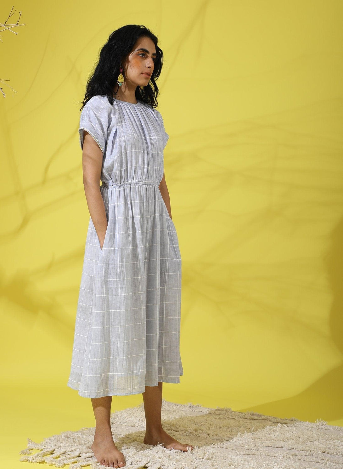 Women's Forget Me Not Midi Dress - The Burnt Soul - Indiakreations