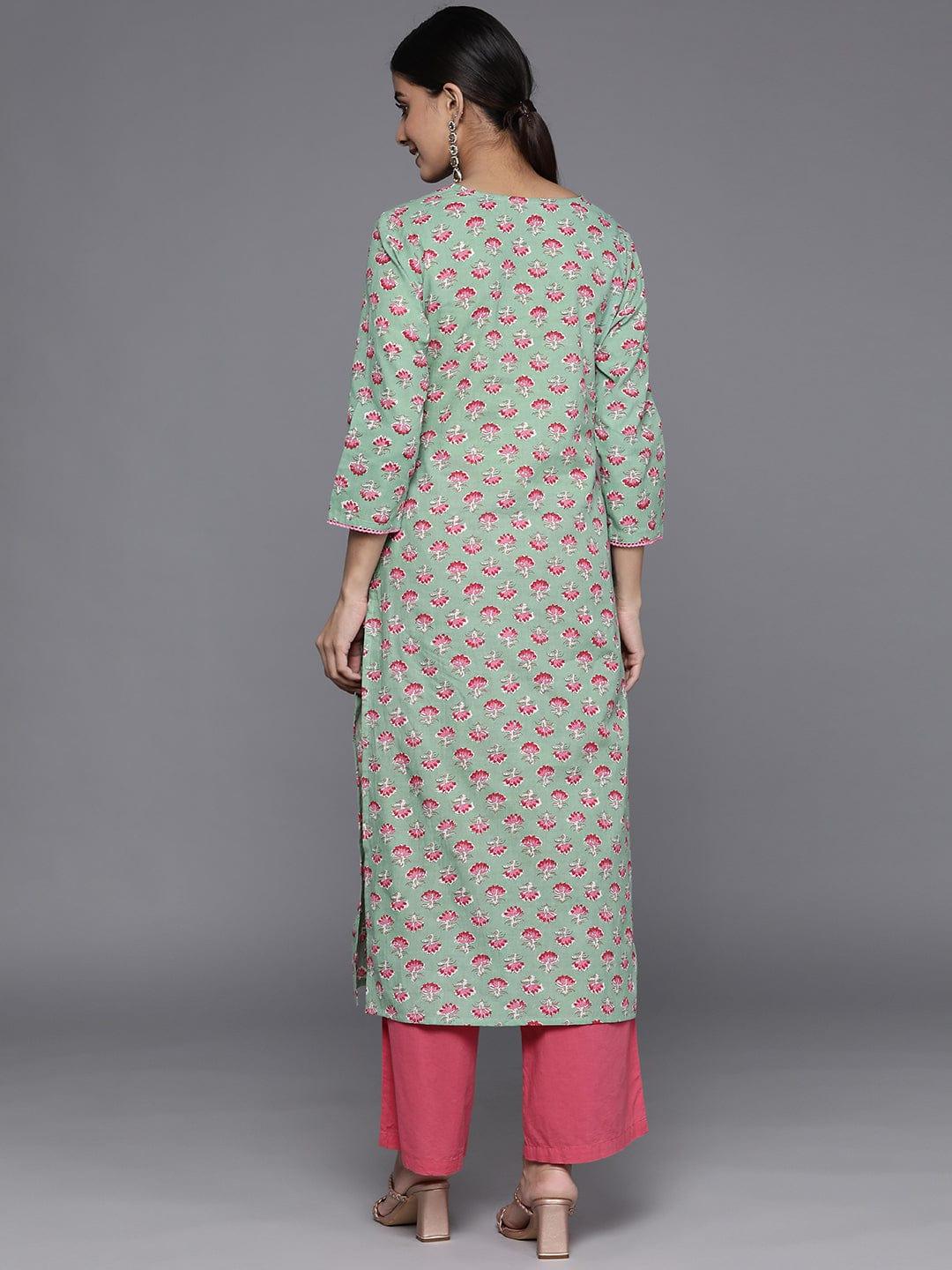 Varanga Women Floral Printed Straight Kurta - Indiakreations