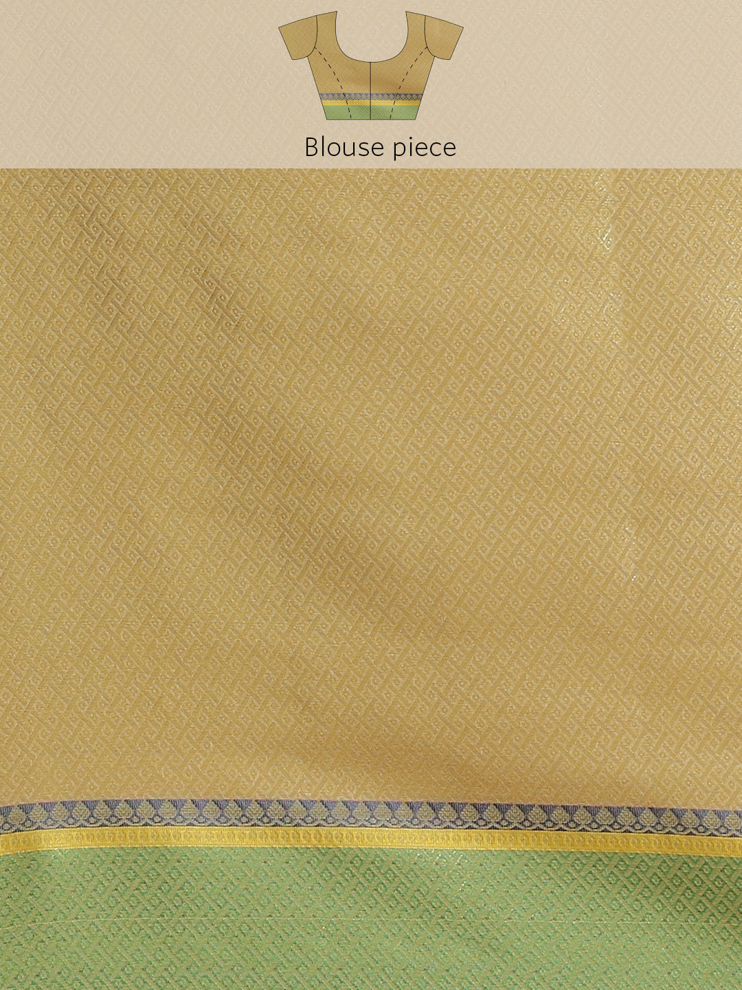 Women's Beige Silk Jaamdani Cutwork Saree - Varanasi - Indiakreations