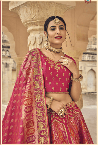 Stylish Trendy Lehenga Choli In Pink - Indiakreations