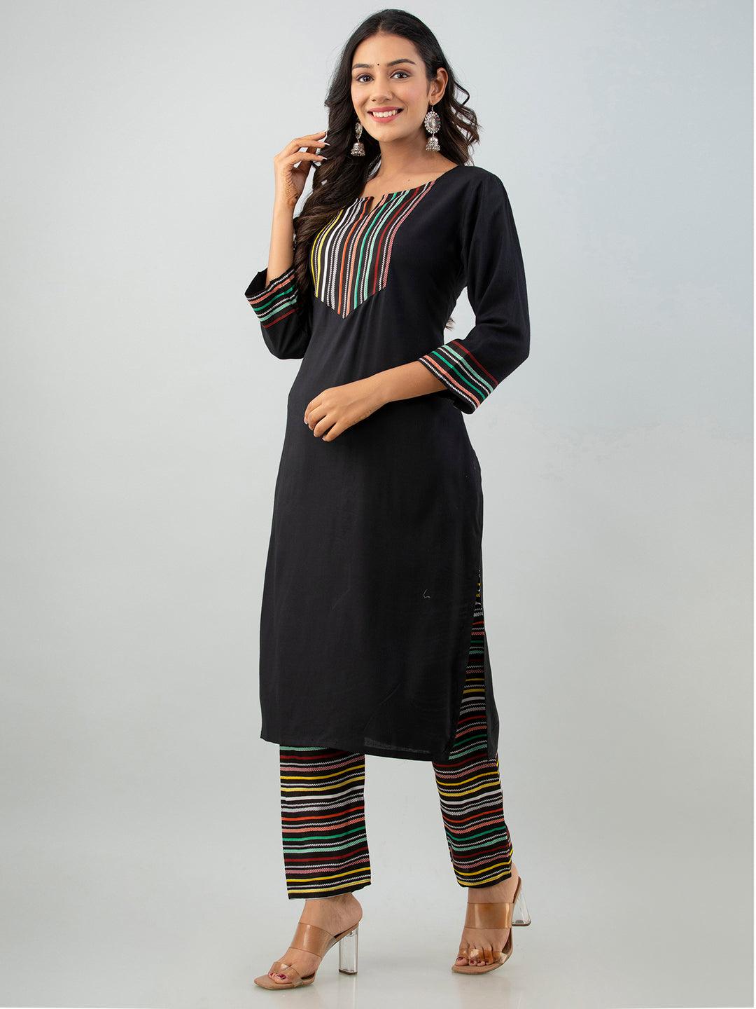 Rayon Kurta Set For Women's - Noz2Toz - Indiakreations