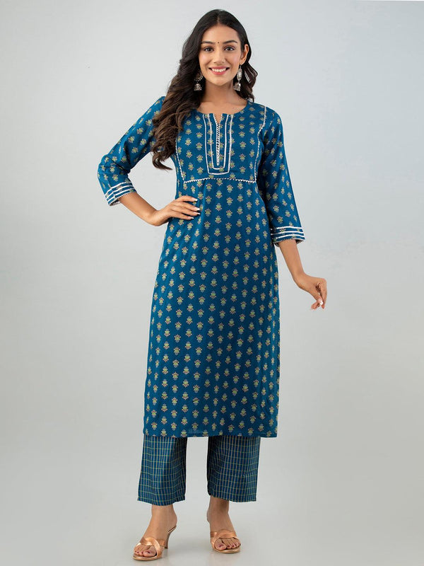 Rayon Kurta Set For Women's - Noz2Toz - Indiakreations