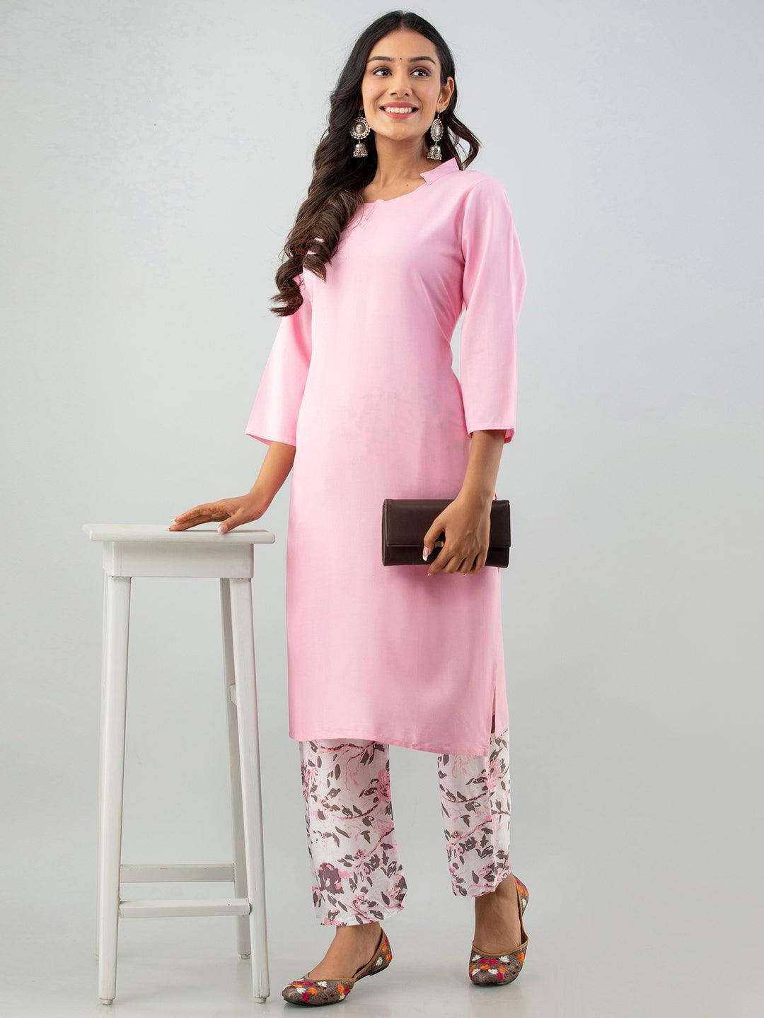 Rayon Kurta Set For Women's - Noz2Toz - Indiakreations